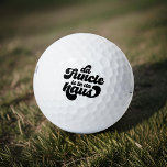 Balles De Golf Funky Funny Simple Vintage Retro<br><div class="desc">Ce design simple et vintage est composé d'une typographie de script ludique.</div>