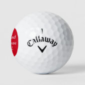 Balles De Golf Funky Red Christmas I Suck (Logo)