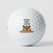 Balles De Golf Funny Angry Gopher (Recto)