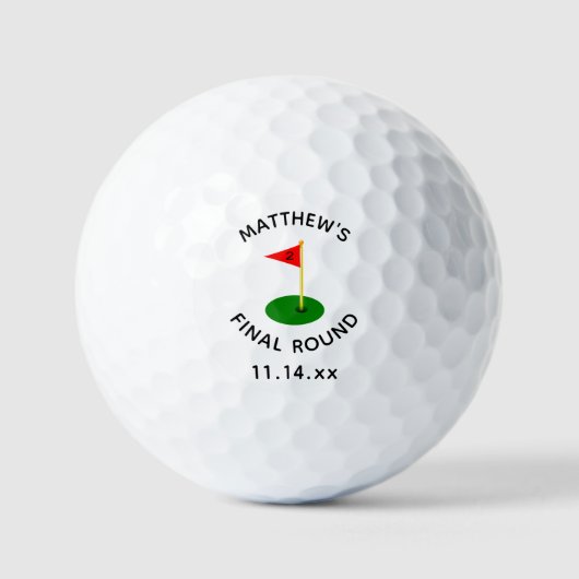 Balles De Golf Funny Bachelor Party Golfer Wedding Favor (Recto)
