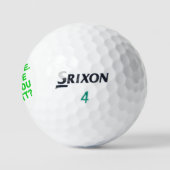 Balles De Golf Funny Bold Green Text Golfer Nom perdu (Logo)