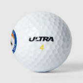 Balles De Golf Funny Chien photo Blue et White Golf Balls (Logo)