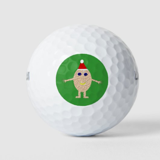Balles De Golf Funny Christmas Egg Golf Ball (Devant)