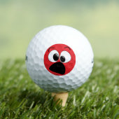 Balles De Golf Funny Face Humour Golf Balls (T-shirt Insitu)