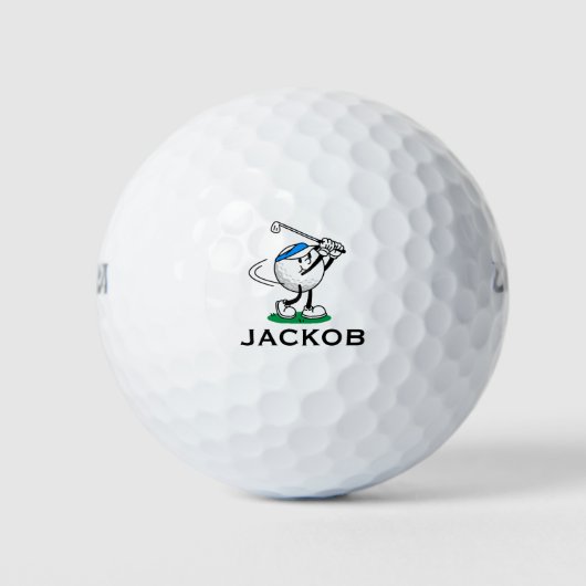 Balles De Golf Funny Golf Ball Character Custom Name  (Devant)
