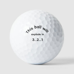 Balles De Golf Funny Golf Ball Explode mème - 3.2.1.1 Gag Cadeau