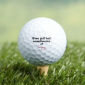 Balles De Golf Funny Golf Ball - Lost Ball Gag (T-shirt Insitu)
