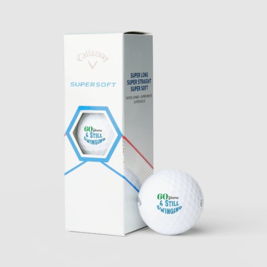 Balles De Golf Funny Golf Balls 60e anniversaire (Conditionnement)