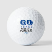 Balles De Golf Funny Golf Balls 60e fête d'anniversaire Monogramm (Recto)