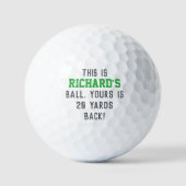 Balles De Golf Funny Golf Dad Trash Talk Yours Is 20 Yards Back (Recto)