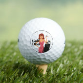 Balles De Golf Funny Golf Diva Thème (T-shirt Insitu)