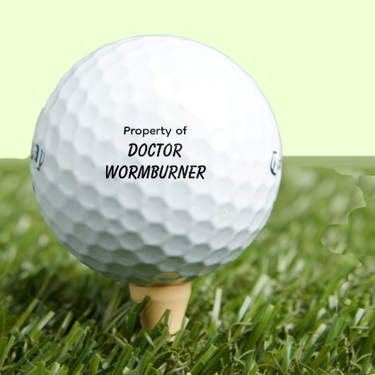 Balles De Golf Funny Golf Gift Joke Wormburner