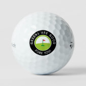 Balles De Golf Funny Golfer Gift – GREENS ARE GOOD FORE YOU! (Recto)