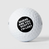 Balles De Golf Funny Gras Lettres Nom Golfer perdu (Devant)