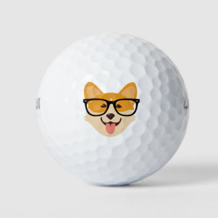 Balles De Golf Funny Hipster Corgi