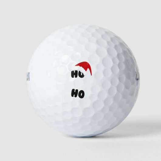Balles De Golf Funny Ho Ho Ho cadeau de Noël (Devant)