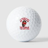 Balles De Golf Funny It Takes A Lot Of Balls Face Self-Portrait (Recto)