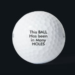 Balles De Golf Funny Joke Golfer<br><div class="desc">Drôle Joke Golfer Golf Balls</div>