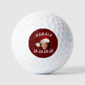 Balles De Golf Funny Kamala Harris Face Santa Hat Noël (Recto)