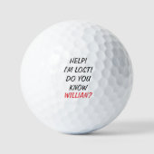Balles De Golf Funny Lost Ball Custom Name Golf Ball (Recto)