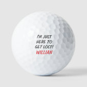Balles De Golf Funny Lost Ball Custom Name Golf Ball (Recto)