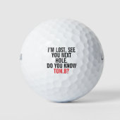 Balles De Golf Funny Lost Golf Ball Custom Name Quote (Devant)