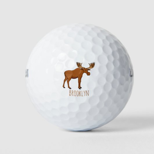 Balles De Golf Funny moose (Devant)