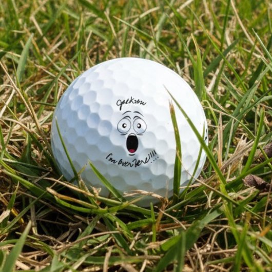 Balles De Golf Funny Named Lost "I'm over here" shouting graphic 