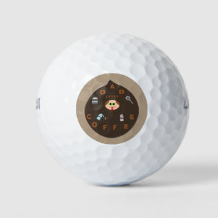 Balles De Golf Funny Papa Monster Aime Le Bal De Golf Café