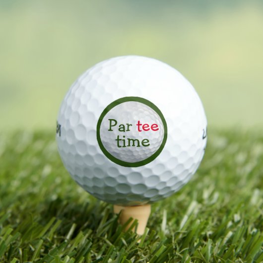 Balles De Golf Funny Par Tee Time (T-shirt Insitu)