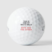 Balles De Golf Funny Personalized Golf Balls - Lost Ball Message (Recto)