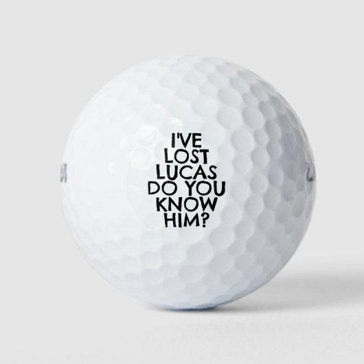 Balles De Golf Funny Personalized Lost  (Devant)