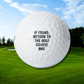 Balles De Golf Funny Personalized Monogram Lost Golf Ball Saying