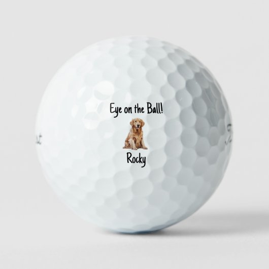 Balles De Golf Funny Personnalisé Animaux de compagnie Titleist P (Recto)