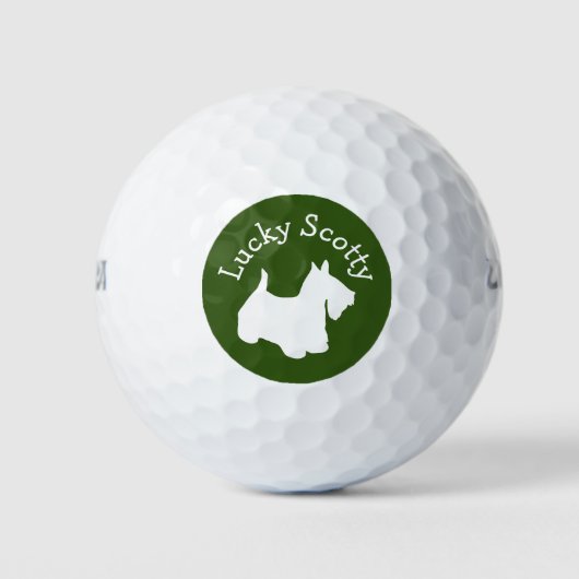 Balles De Golf Funny Scottie Terrier Scotty Chien (Devant)