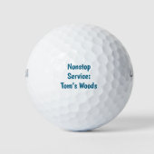 Balles De Golf Funny Simple Golfeur "Service continu : Name's Woo (Devant)