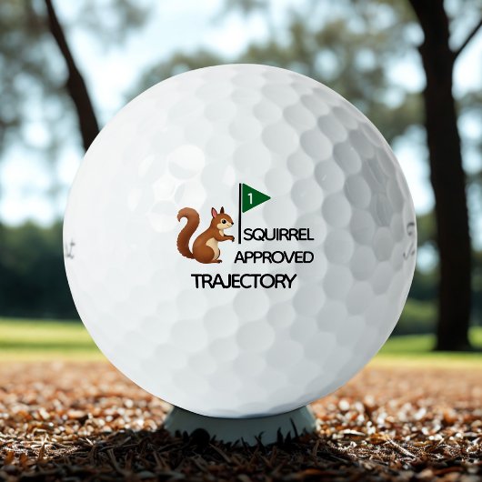 Balles De Golf Funny Squirrel approuvé par Titleist 3-pack