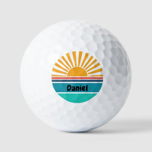 Balles De Golf Funny Sunshine Name (Recto)