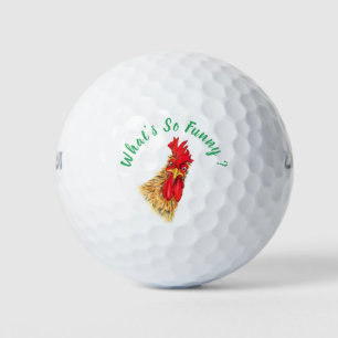 Balles De Golf Funny Surpris Curious Rooster - Ce qui est si drôl