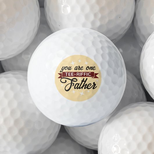 Balles De Golf Funny Tee-riffic Fête des pères