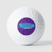 Balles De Golf Funny Thick And Tired Retro Mid-Century Modern (Recto)