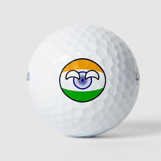 Balles De Golf Funny Trending Geeky India Countryball (Devant)