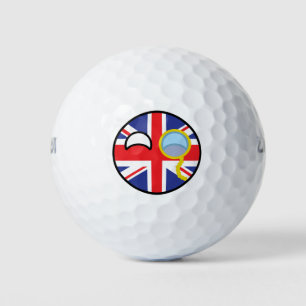 Balles De Golf Funny Trending Geeky Royaume-Uni Countryball