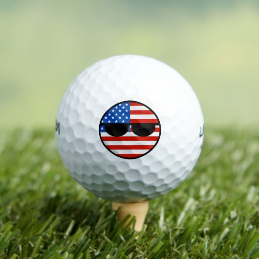Balles De Golf Funny Trending Geeky USA Countryball (T-shirt Insitu)