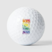 Balles De Golf Funny | Up Gay Again | Gay pride (Recto)