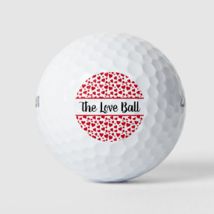 Balles De Golf Funny Valentines Day Coeurs rouges Amour