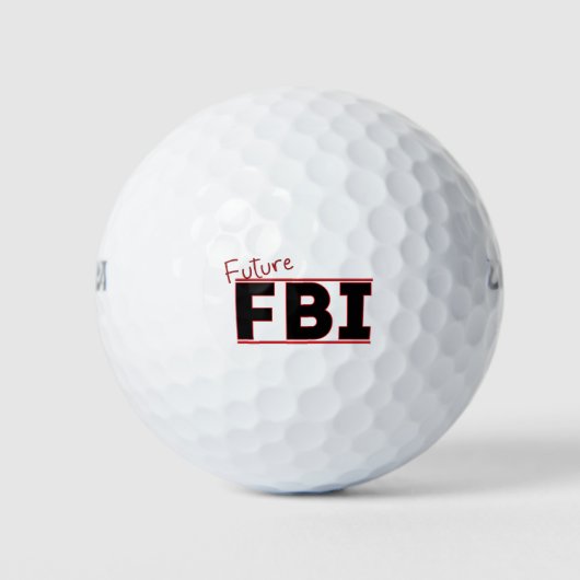 Balles De Golf Futur FBI (Devant)