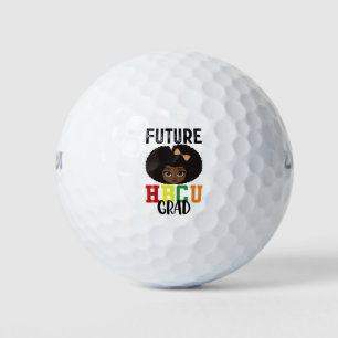 Balles De Golf Futur HBCU Grad Girl Graduation Black College