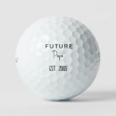 Balles De Golf Futur Papa Fist Pump Pregancy Faire-part (Recto)