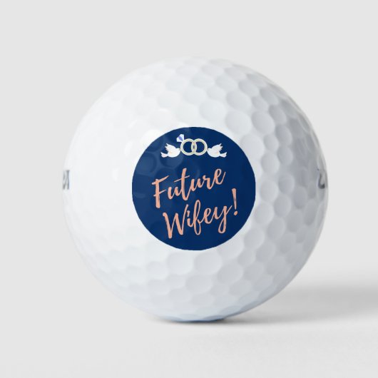 Balles De Golf Future femme Love Birds en bleu profond  (Devant)